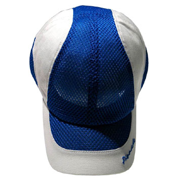 Mesh and Cotton Baseball Cap